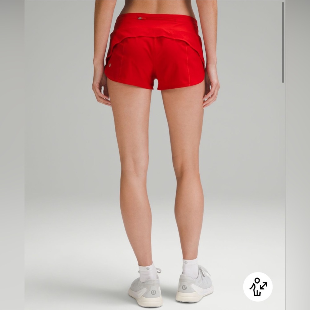 Red lulu speed up shorts